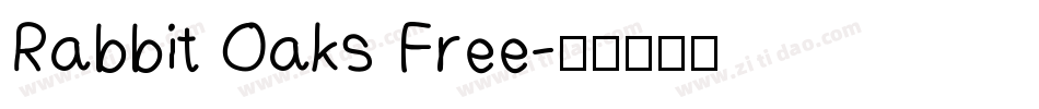 Rabbit Oaks Free字体转换